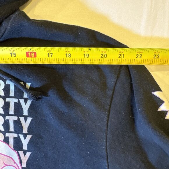 Rick & Morty Hoodie Adult Swim Pullover Double Graphic Faces/Sleeve Rare Size S - Picture 5 of 10